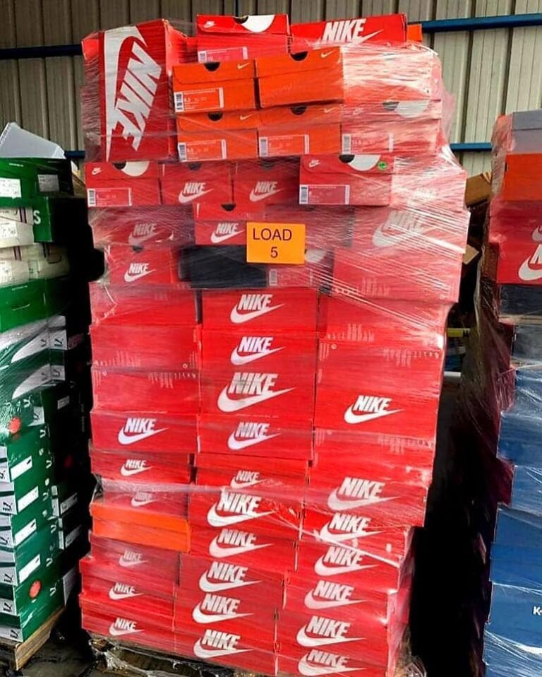 pallet of nike shoes