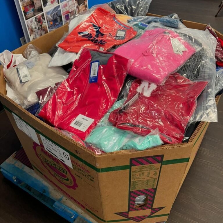 sport clothing pallets