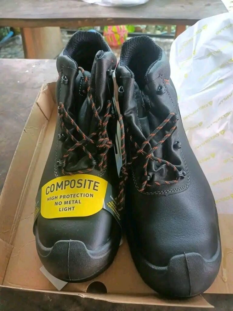 Work boots pallets